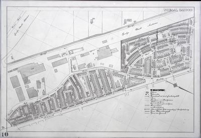 853512 Plattegrond van een deel van de stad Utrecht (het gebied tussen de Pijlstraat/ Spoordijk/ Geraniumstraat en ...